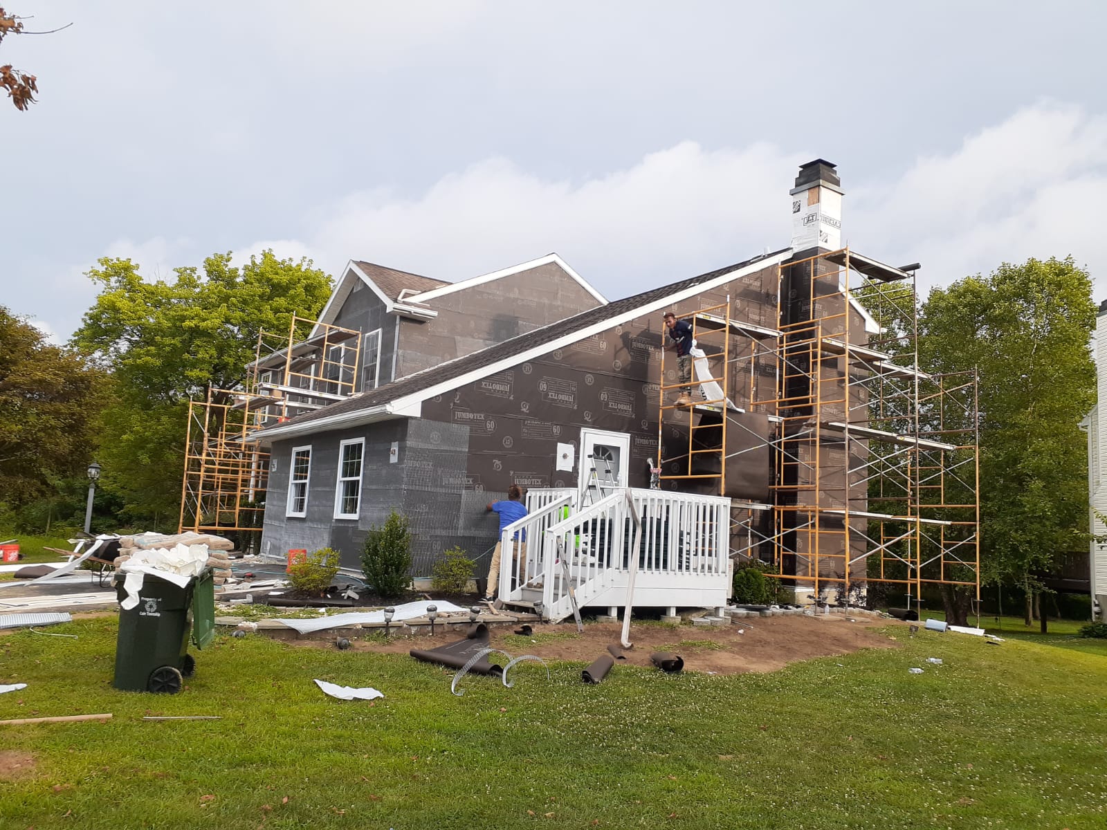 Full Stone Veneer Installation Process Step 1