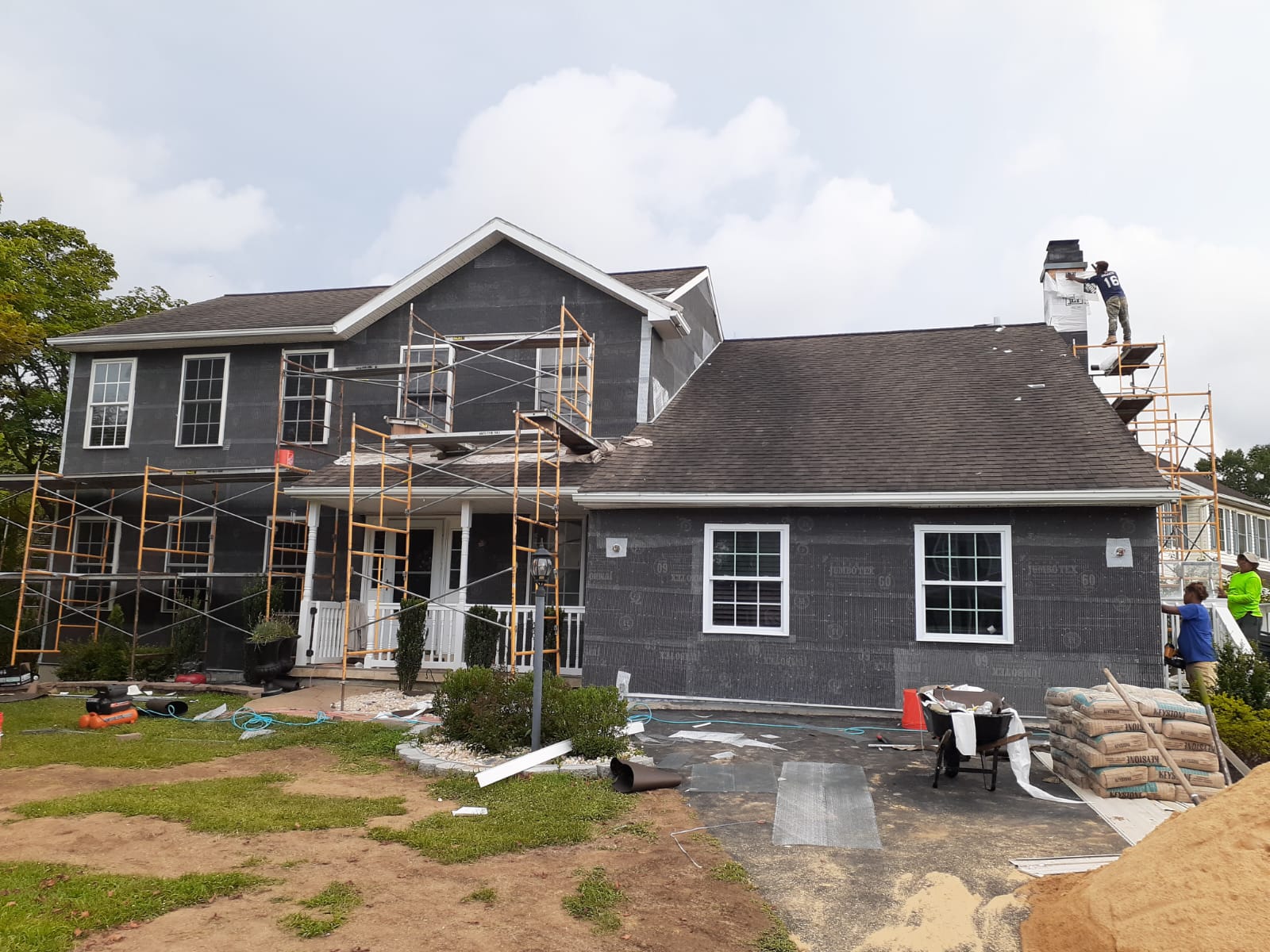 Full Stone Veneer Installation Process Step 2