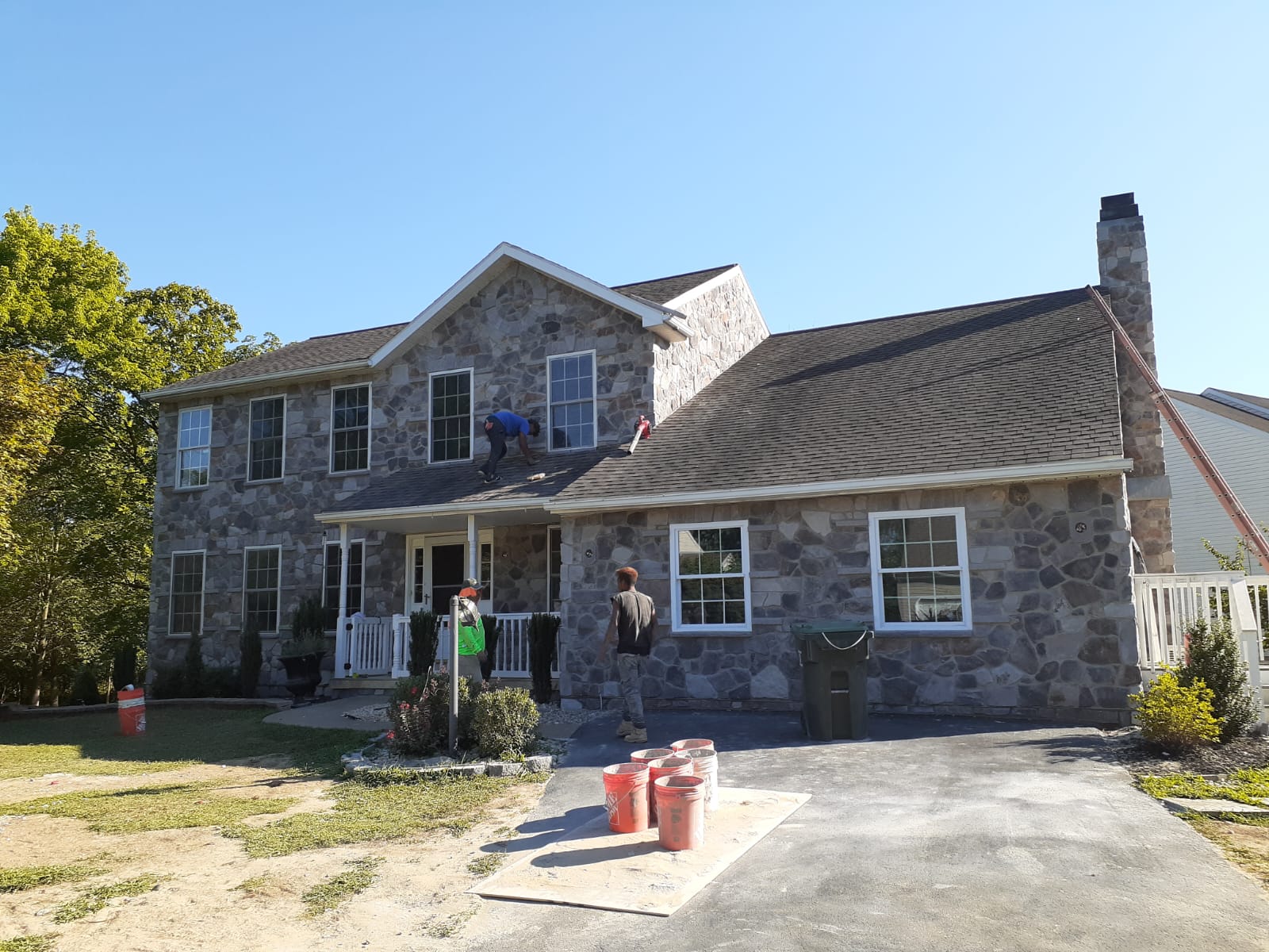 Full Stone Veneer Installation Process Step 3