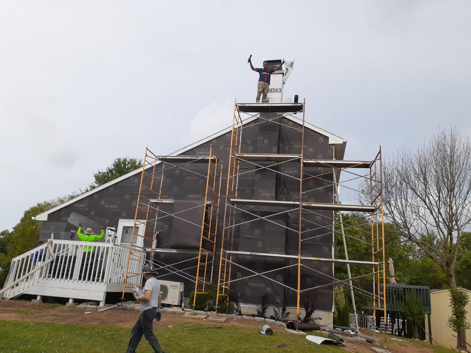 Full Stone Veneer Installation Process Step 4