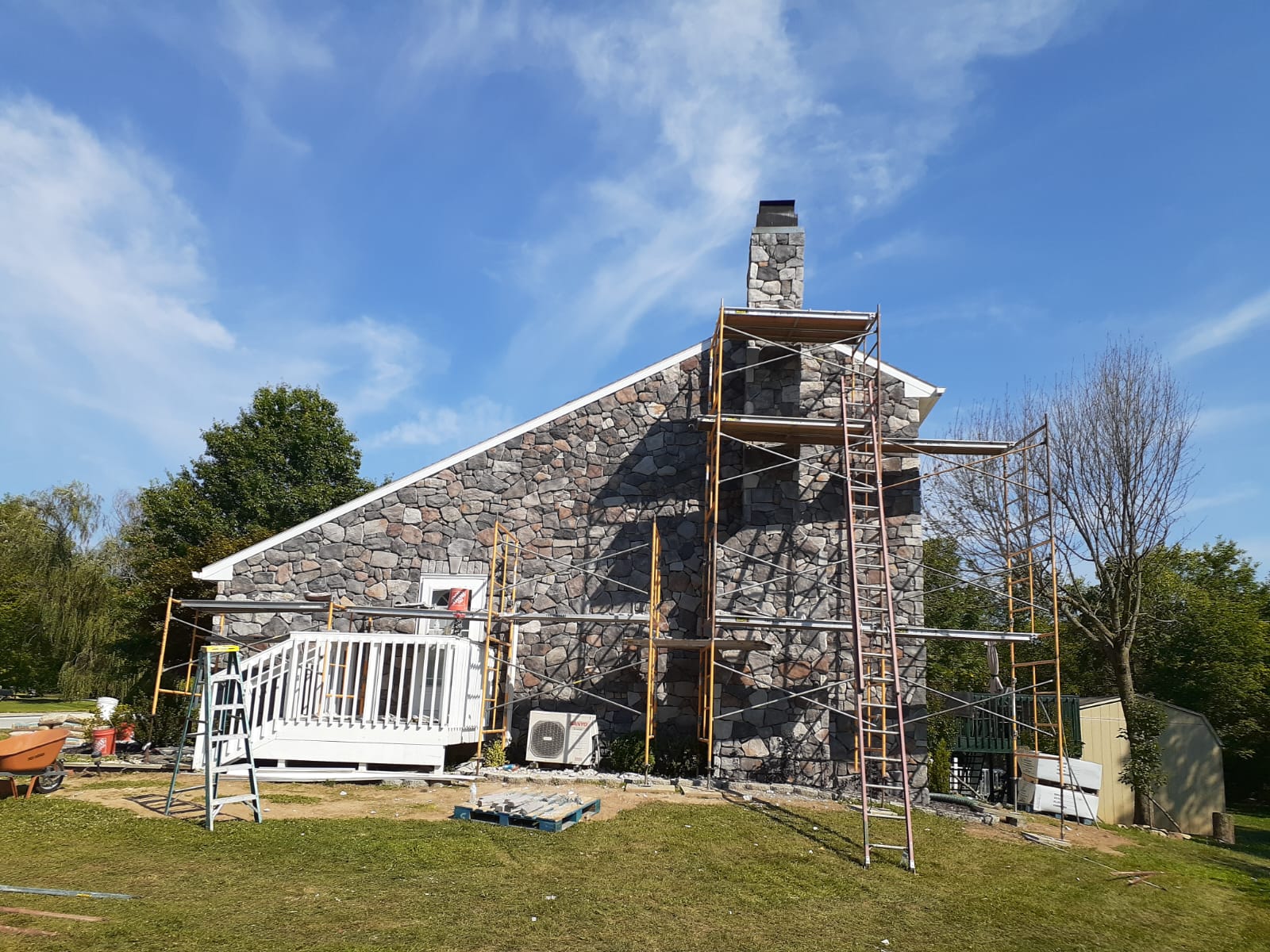 Full Stone Veneer Installation Process Step 5