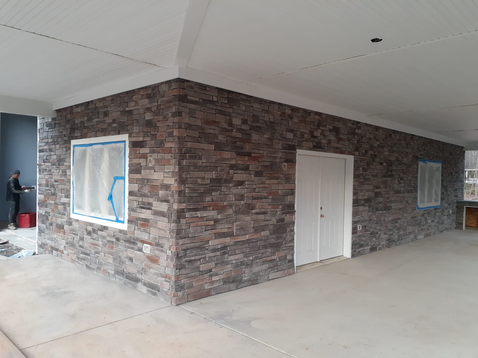 Veneer and accent wall project 2